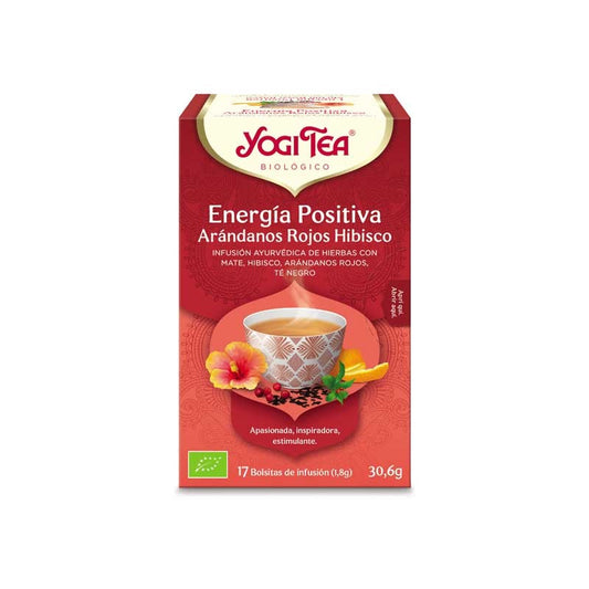 Yogi tea Energia positiva, arandano y hibisco 17 filtros