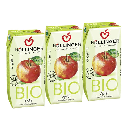 Zumo de Manzana Bio 3x200ml Hollinger