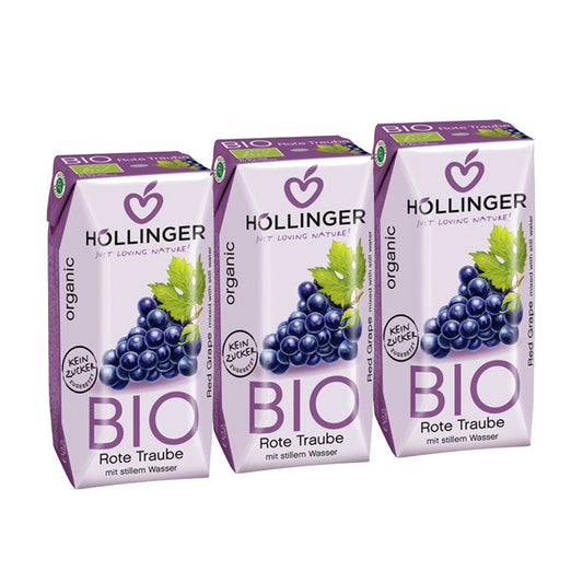 Zumo de Uva negra Bio 3x200ml Hollinger